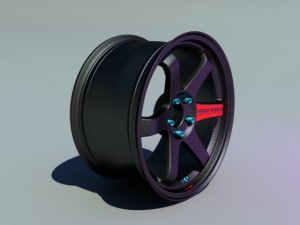 volk racing te37sl Modelo 3D