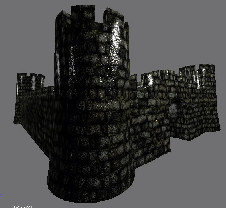 castle 3D Model .c4d .max .obj .3ds .fbx .stl .blend 