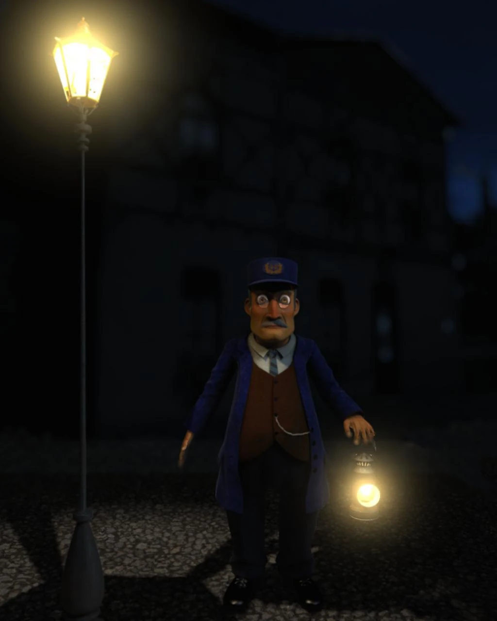 station master 3D Model .c4d .max .obj .3ds .fbx .stl .blend 