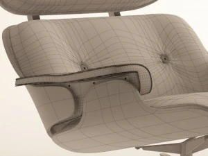 eames  lounge chair   ottoman 3D Model