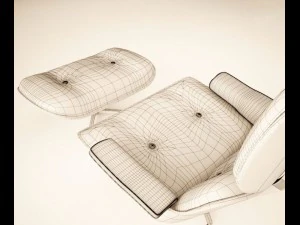 eames  lounge chair   ottoman 3D Model