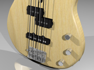 yamaha rbx 170 4 string electric bass 3D Model