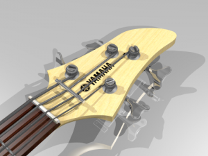 yamaha rbx 170 4 string electric bass 3D Model
