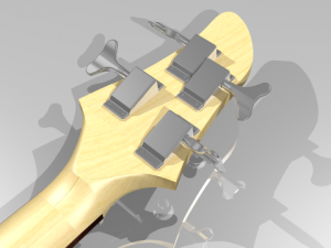 yamaha rbx 170 4 string electric bass 3D Model