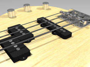 yamaha rbx 170 4 string electric bass 3D Model