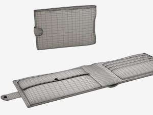 leather wallet Modèle 3D