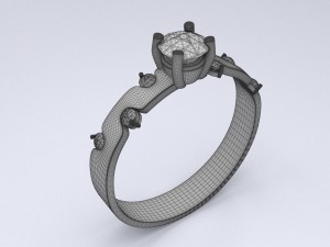 wedding ring 3D मॉडल