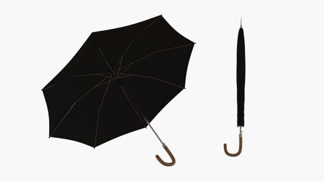 elegant umbrella Modelo 3D .c4d .max .obj .3ds .fbx .stl .blend 