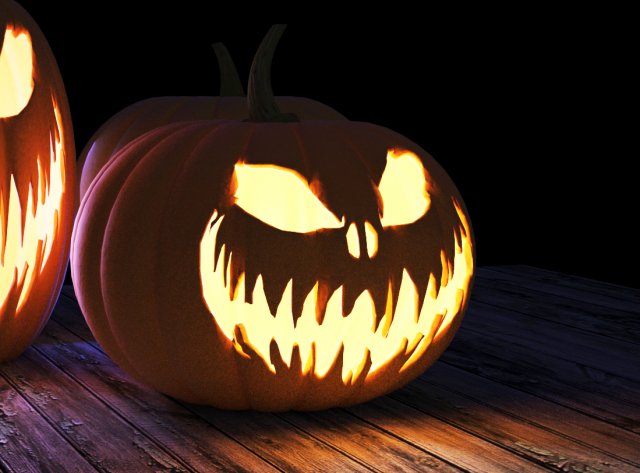 halloween pumpkin 3D 模型 .c4d .max .obj .3ds .fbx .stl .blend