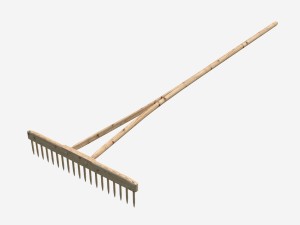 wooden rake Model 3D