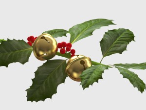christmas jingle bell branch Modelo 3D
