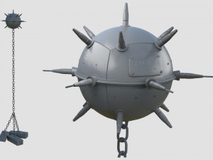 underwater naval mine 3D 모델