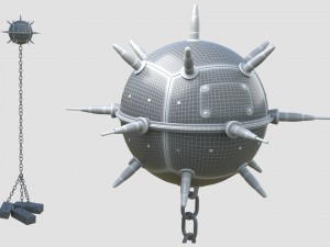underwater naval mine 3D 모델