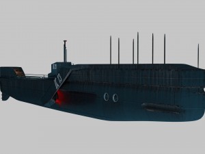 military submarine 3D Model