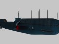 Military submarine 3D-Modell