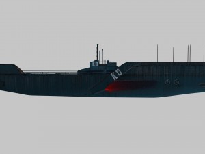 military submarine 3D मॉडल