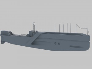 military submarine 3D मॉडल