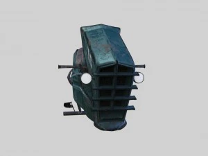 underwater scooter with diver 3D Model