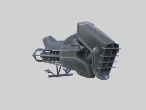 underwater scooter with diver Model 3D