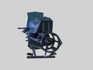 underwater scooter with diver 3D Model