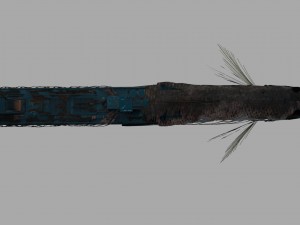 submarine camouflaged with fish skin - queen of depths 3D मॉडल