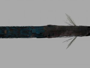 submarine camouflaged with fish skin - queen of depths 3D Model