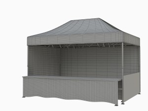 marketing tent 45x3 m 3D Model