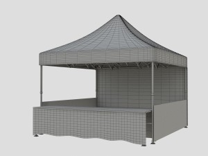 marketing tent 4x4m 3D Model