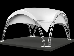 marketing arc fair tent 3D Model