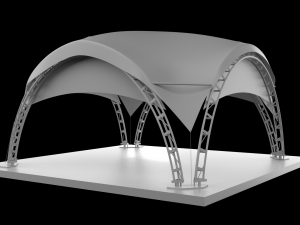 marketing arc fair tent Modello 3D