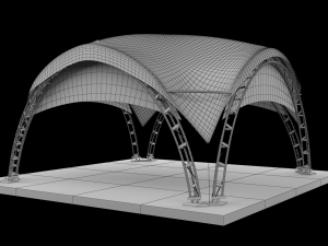 marketing arc fair tent Modello 3D