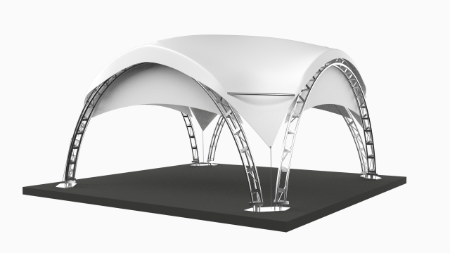 marketing arc fair tent Modello 3D .c4d .max .obj .3ds .fbx .stl .blend 