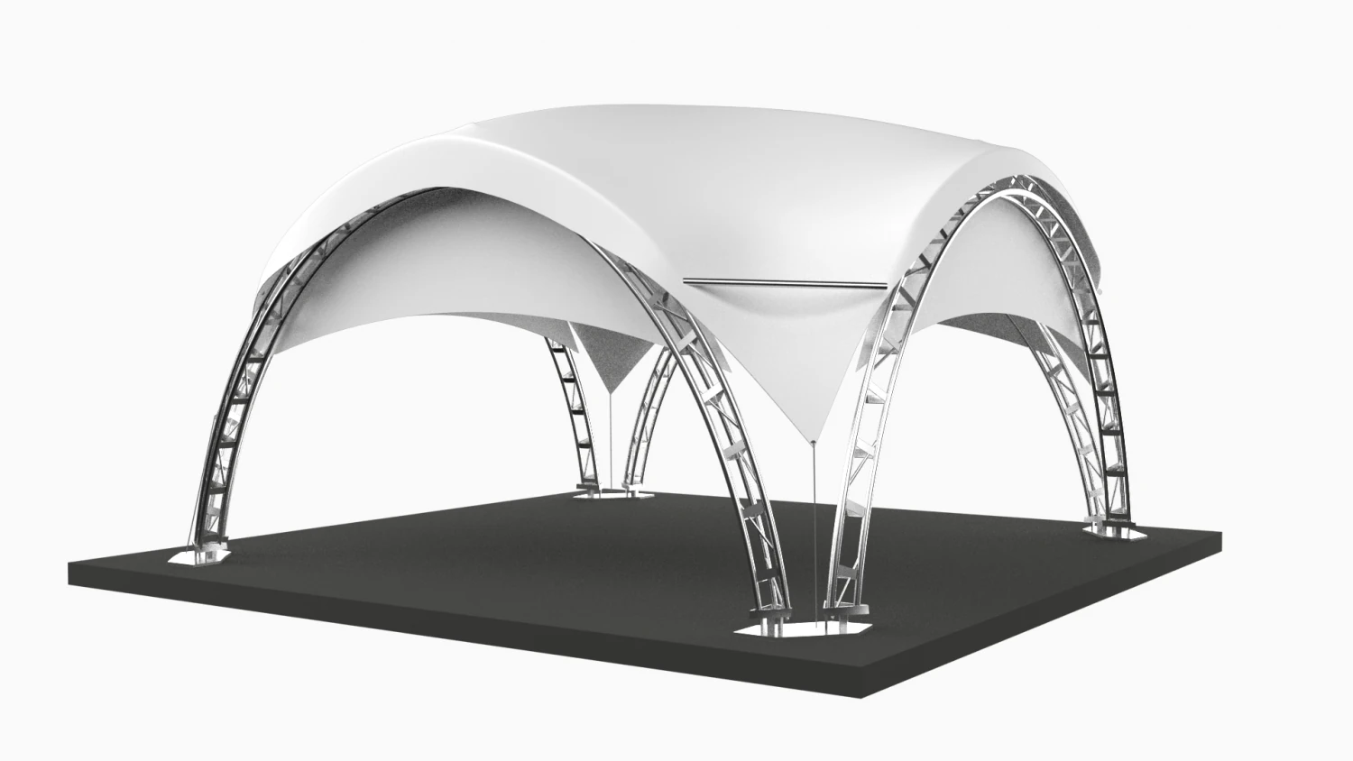marketing arc fair tent 3D Model .c4d .max .obj .3ds .fbx .stl .blend
