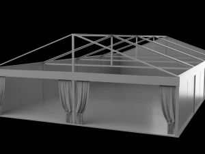 transparent marquee wedding tent 3D Model