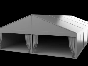 transparent marquee wedding tent 3D Model