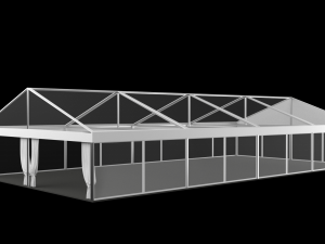 transparent marquee wedding tent Modèle 3D