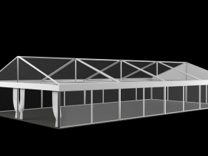 transparent marquee wedding tent 3D Model