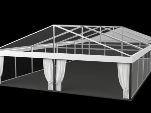 transparent marquee wedding tent Modèle 3D