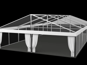 transparent marquee wedding tent 3D Model