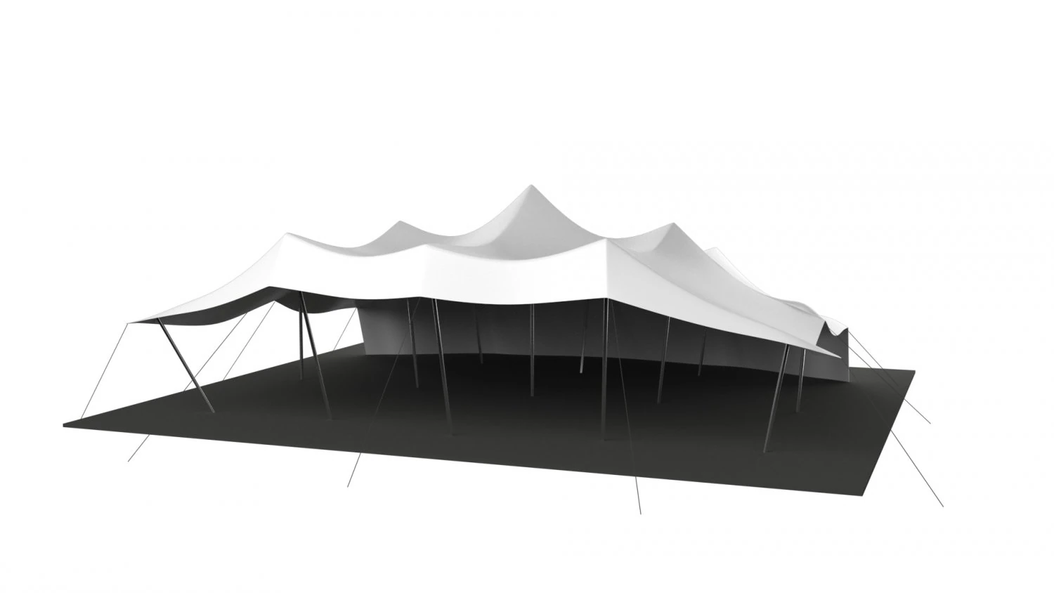 stretch tent 3D Model .c4d .max .obj .3ds .fbx .stl .blend 