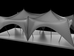 crown tent 3D 模型