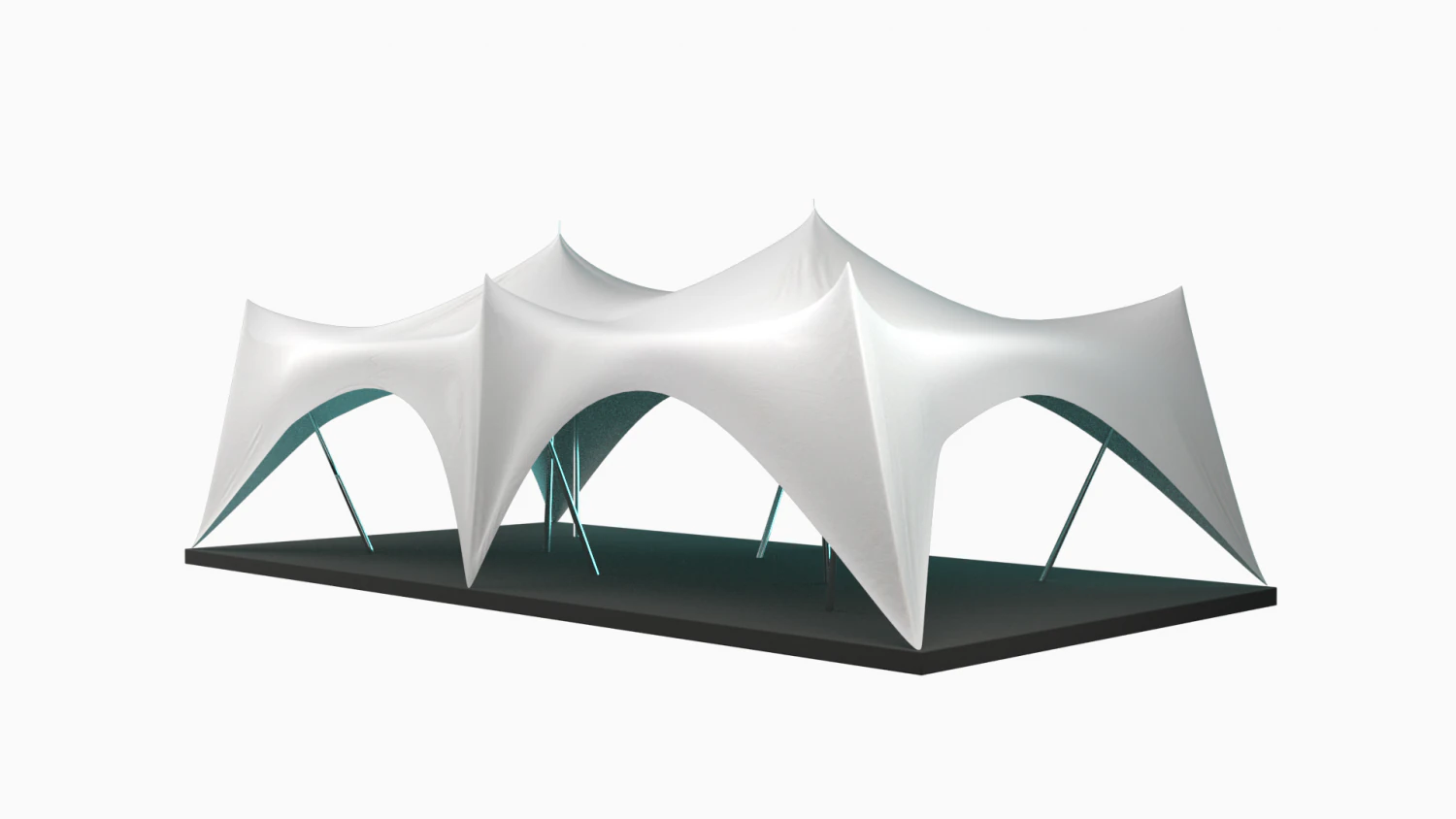 crown tent 3D Model .c4d .max .obj .3ds .fbx .stl .blend 