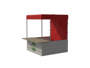 3d marketing tent - box 2x2m 3D Model