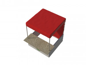 3d marketing tent - box 2x2m 3D Model