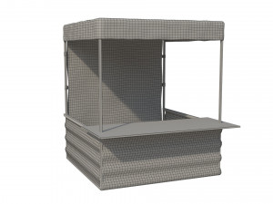 3d marketing tent - box 2x2m 3D Model