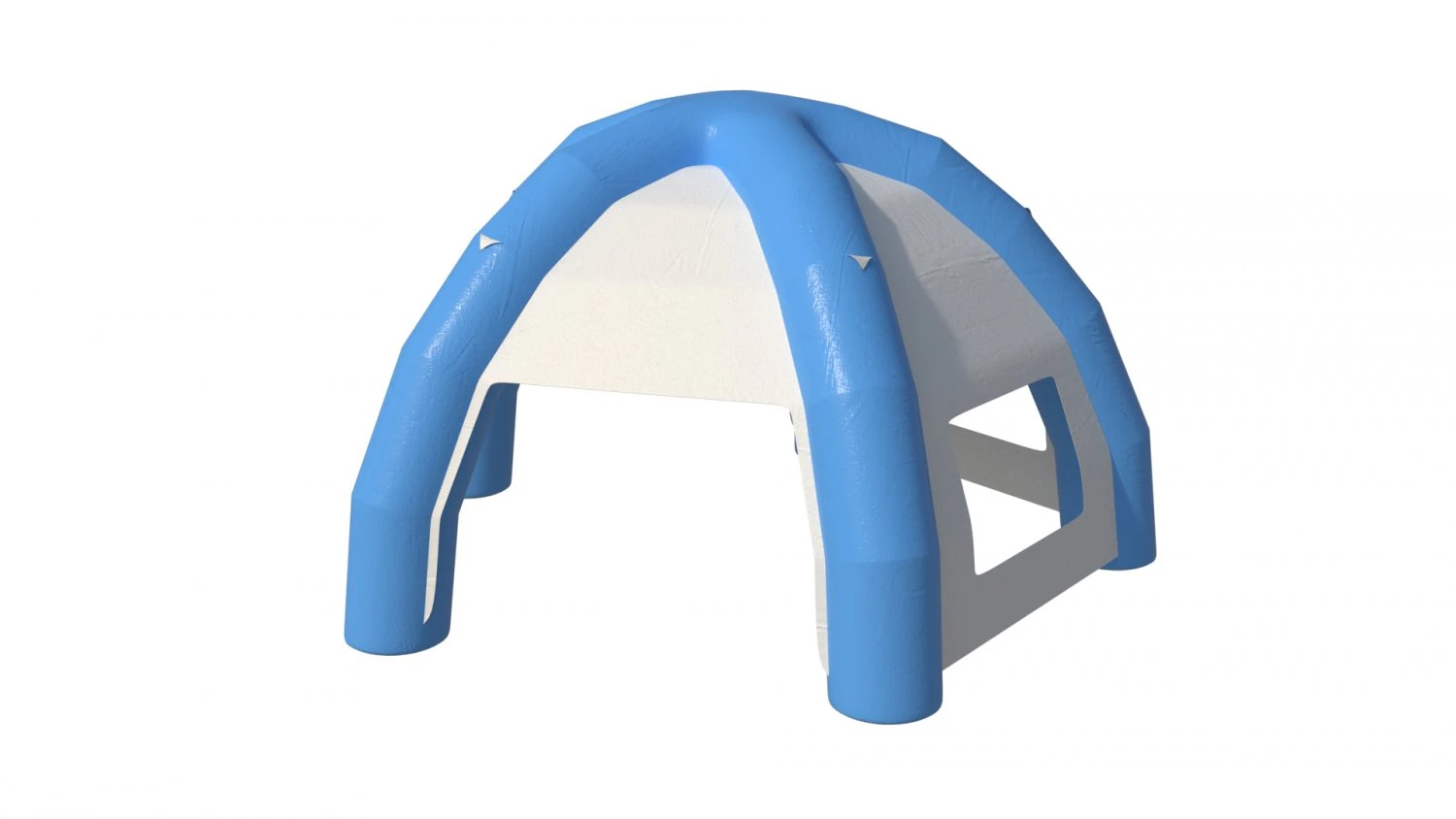 3d inflatable hemisphere tent with walls 3D Model .c4d .max .obj .3ds .fbx .stl .blend