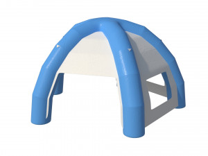 3d inflatable hemisphere tent with walls 3D Model