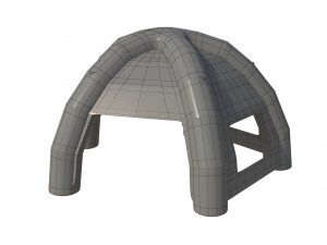 3d inflatable hemisphere tent with walls 3D Model