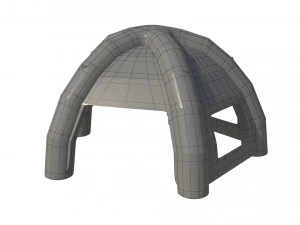 3d inflatable hemisphere tent with walls 3D Model