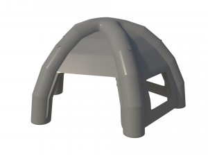 3d inflatable hemisphere tent with walls 3D Model